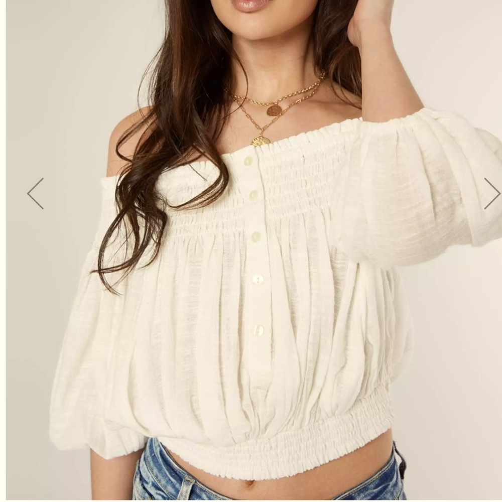 Free People- Dancing Til Dawn Cropped Top. Size XS.